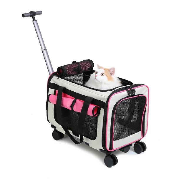 Pet Trolley Cat Bag Extra Large Portable Case Detachable Dog Trolley Case Large Foldable Pet Bag Cat Travel Carrier Bag