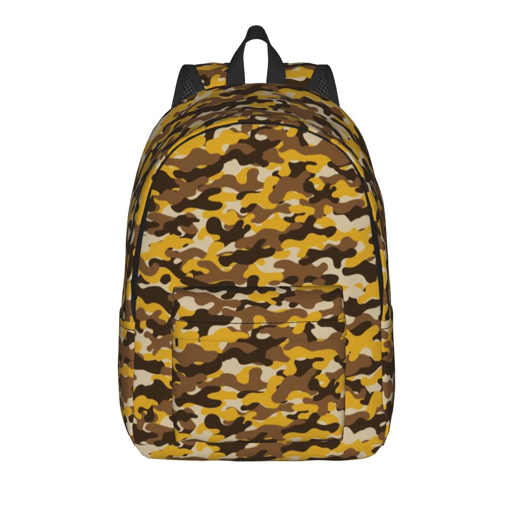 Purple Camouflage Pattern Fashion Backpack Outdoor Student Business Military Daypack for Men Women Laptop Computer Shoulder Bag
