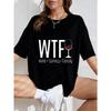 Weißes T-Shirt mit Wein-Truthahn-Familienaufdruck für Freizeitkleidung