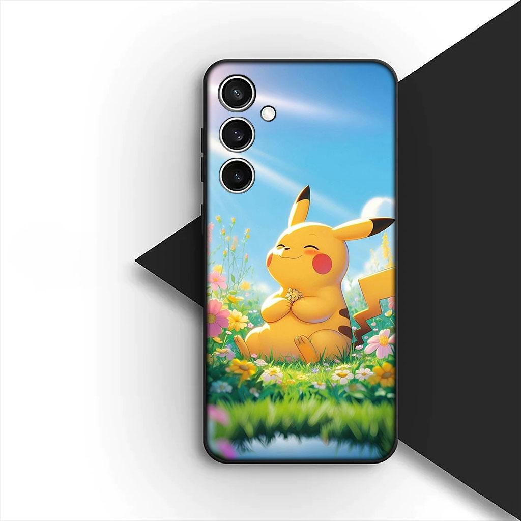 Phone Cover for Samsung Galaxy S25 S24 S23 FE Ultra Plus S7 Edge S25+ S23+ A56 5G Soft Case Charmander P-Pokemons P-Pikachus GO