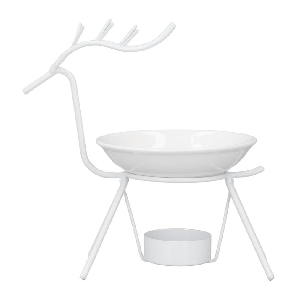 Metal Tea Light Candle Holder Table Decoration Ceramic Wax Warmer Essential Oil Incense Diffuser