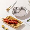 Korean Style 201 Stainless Steel Snack Plate