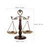 Vintage Libra Justice Balance Scale Cast Iron and Wood Retro Office Desk Ornament Home Decor Victorian Style Decor