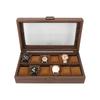 Space-saving Walnut Wood Watch Box 12 Slots Transparent Storage Box Dustproof Organizer Daily Organize