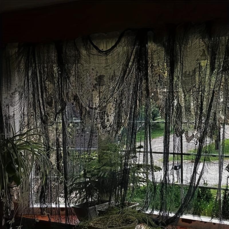 Halloween Black Scary Fabric Creepy Cloth Haunted House Decoration For Halloween Easter Party Outdoor Doorways Spooky Decor Gift