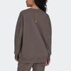 adidas Felpa a maniche lunghe con girocollo e stampa del logo co-branded X Stella McCartney, da donna, marrone, IB5889