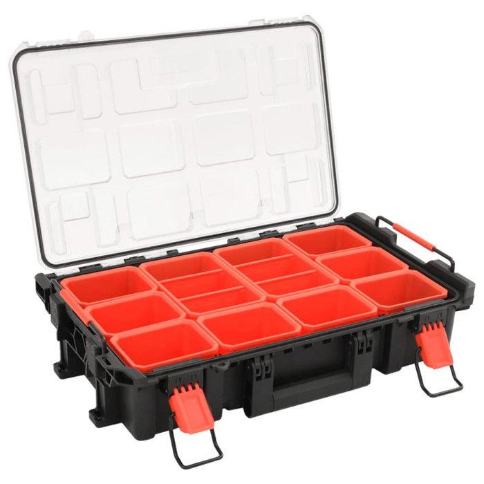 Mallette de transport portable noir 55,5x34,5x13,5 cm PP