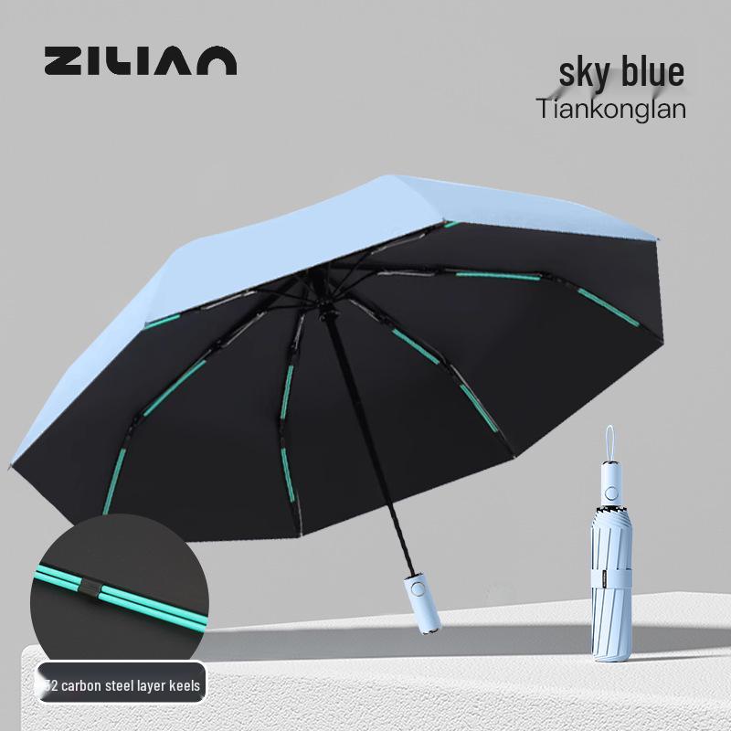 Women's UV-Protection Sun and Rain Mini Umbrella – Lightweight, Compact, Dual-Use Five-Fold Design