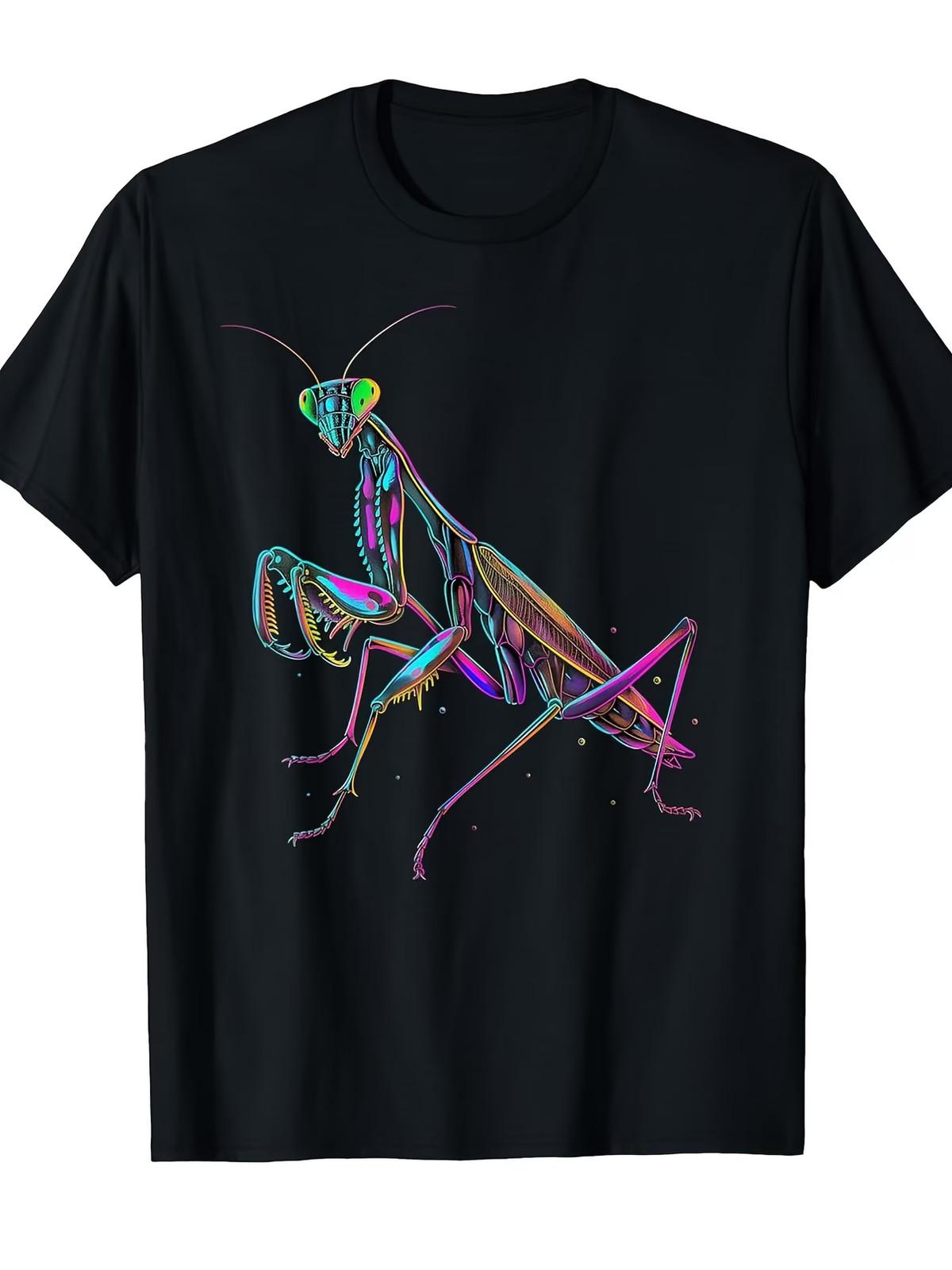 Praying Mantis Colourful Insect Entomology Entomologist T-Shirt[Cool Design] Str XXXXL