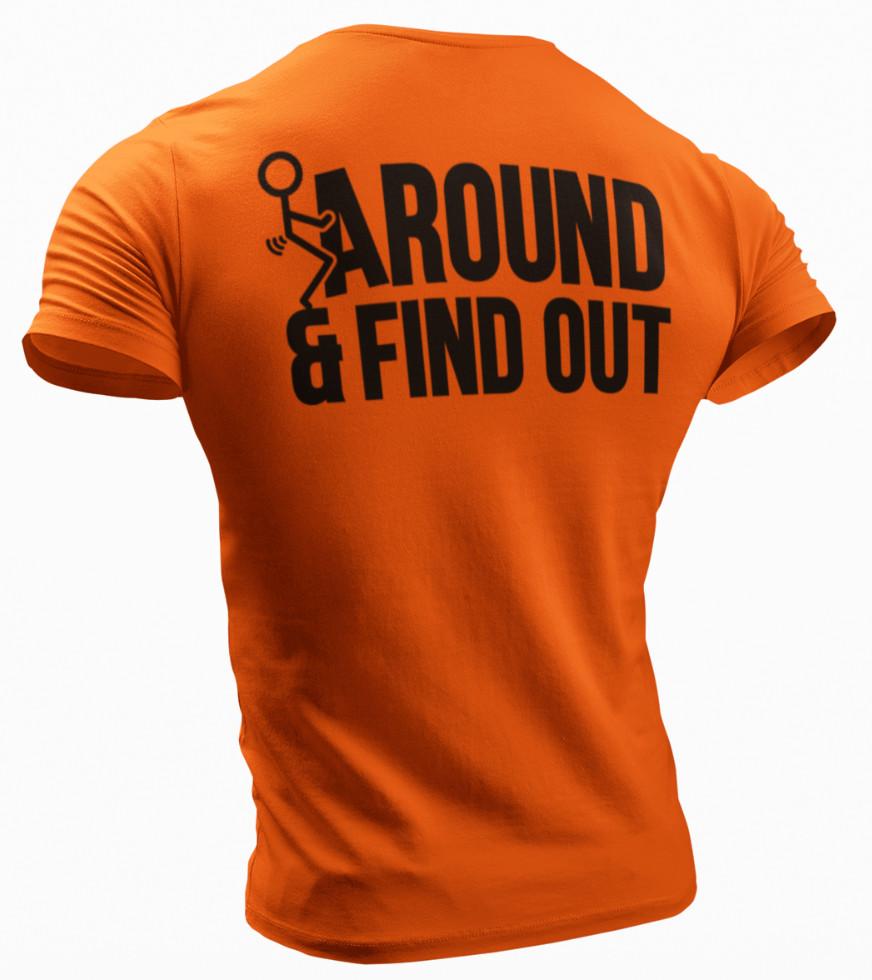 

Мужская графическая футболка Fck Around and Find Out грубая саркастичная оскорбительная смешная S