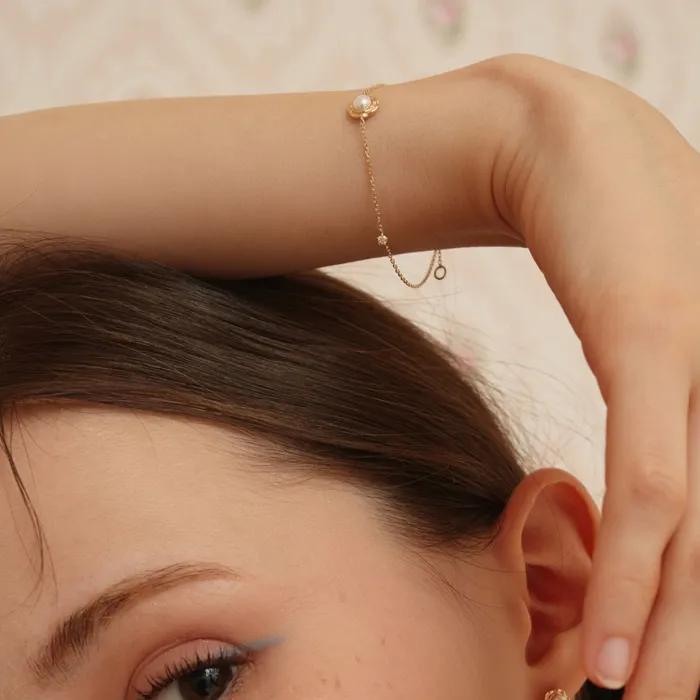 Bouton Pearl Bracelet PBSF012FP