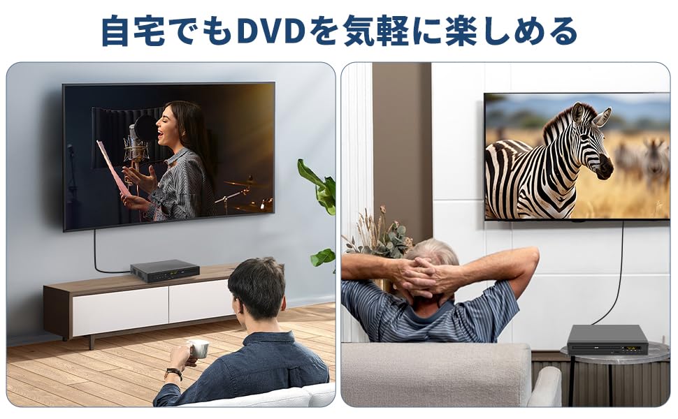 DVD-Player für TV, 1080P, HDMI/AV-Ausgang, Regionsfrei, Hohe CPRM-Kompatibilität, Wiedergabe von terrestrischen Digitalaufnahmen, Wiedergabe mit Speicherfunktion nach Ausschalten, Sup