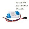 10Pcs Dimmable 3W 5W 7W 8-10W 15W 15-24W Power Supply LED Driver Adapter Transformer 300mA For LED Ceiling Downlight 110V 220V
