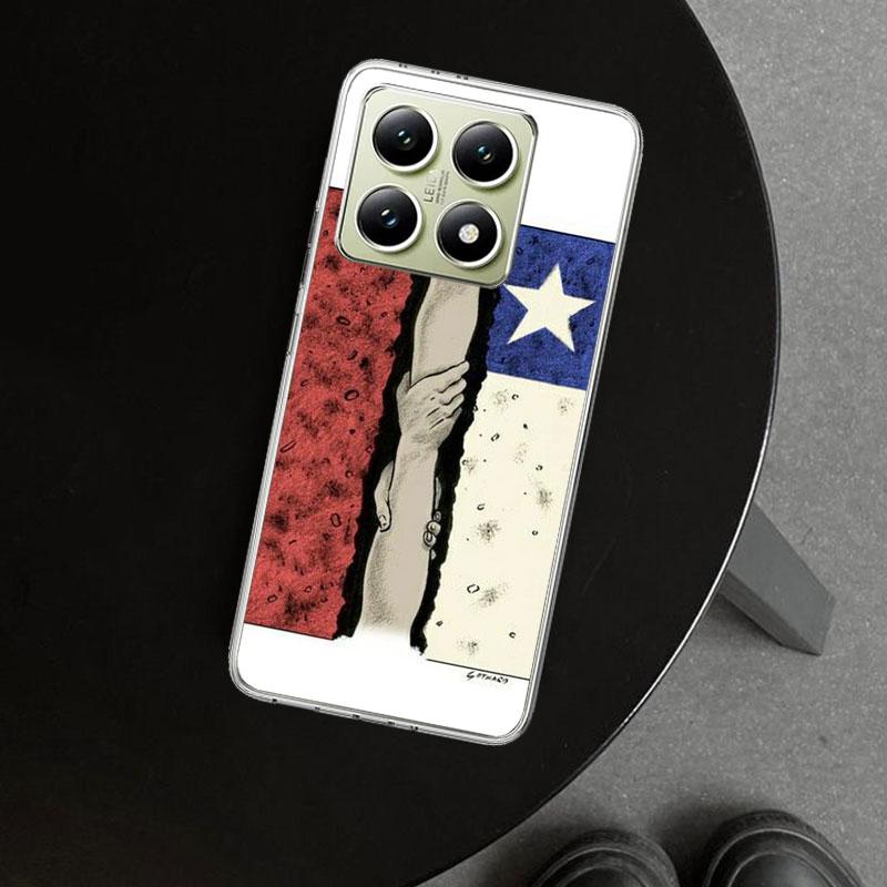 Chile Flag Phone Case Cover for Xiaomi Redmi Note 15 14 13 12 11 Pro Plus 14S 12S 11S 11T 11E 10S 10 Customized Fundas Redmi Not