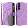 For Samsung Galaxy A05s 4G Leather Case with Strap Zipper 9 Card Slot Phone Cover Stand