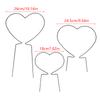 2Pcs Garden Plant Support Stake Stand Round Vine Climbing Rack Ironheart-Shaped Flower Plant Trellis Support Frame Garden Decor
