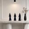 3 Pcs Witch Figurine, 3D Printed Hear See Speak No Evil Witch Statue, Gothic Tabletop Ornament for Halloween Desktop Bookshelf Home Decor
