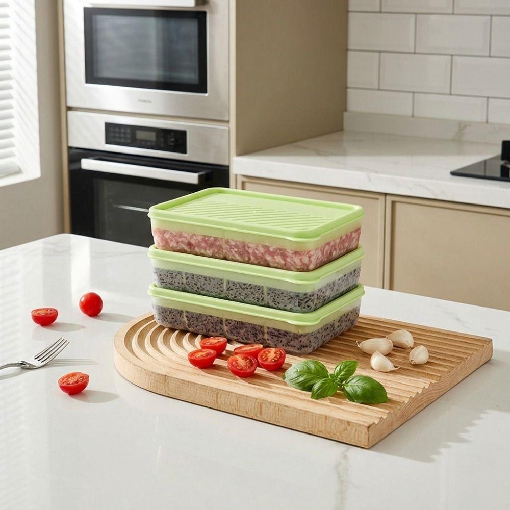 Detachable Partitioned Storage Box 4/8/24 Grids Fresh Keeping Container Food Storage