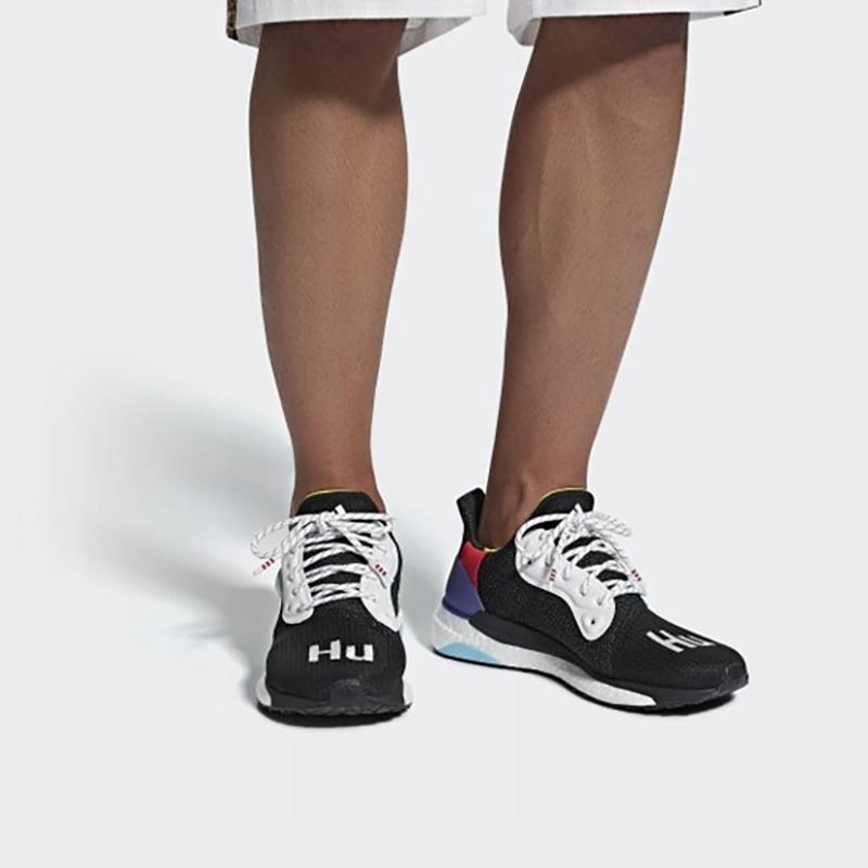 Adidas Pharrell X Adidas Solar Hu Glide 'Black' Sneakers BB8041