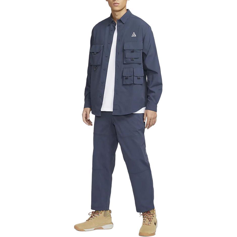 Nike ACG Serie Einfarbige Elastische Sonnenschutz Wasserabweisende Wanderhose Herrenhose Blitzblau FN2451-437