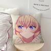 Honami Ichinose Cartoon Kissenbezüge Cartoon Sofa Dekorative Zuhause Doppelseitiger Druck Kurzer Plüsch Niedlicher Kissenbezug