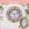 Smart Stonegate Garden Sandstone Wall Clock Thermometer Waterproof Outdoors
