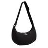 Calvin Klein Minimalist Embroidered Logo Fashion Small Fabric Shoulder Bag Medium Women Bags Space-Black DH3619-001