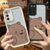 Phone Case: 2D Flat Samsung Galaxy A34 A35 M05 M06 S20 S22 S21 FE Plus 5G Protective Case, Face-covering Little Bear, Perfect Holiday Gift for Christm