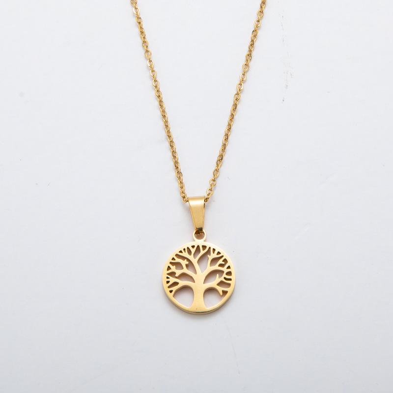 Neutral Style Pendant, New Tree of Life Necklace, Fashionable Hollow Jewelry