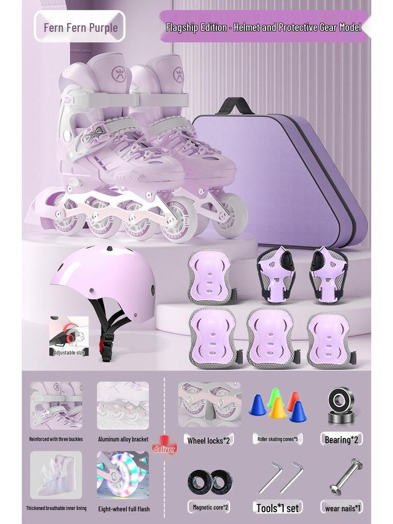 Children's Roller and Ice Skates - Ages 6-12, Beginner to Pro, Boys & Girls Inline Skates