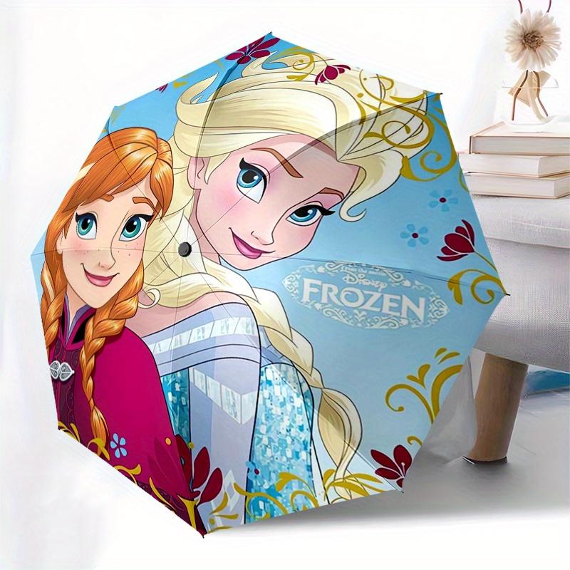 Parapluie Anna, Elsa à Ouverture et Fermeture Automatiques - Design Pliant à 8 baleines, Léger et Portable, Convient pour un Usage Quotidien Professionnel, Poche
