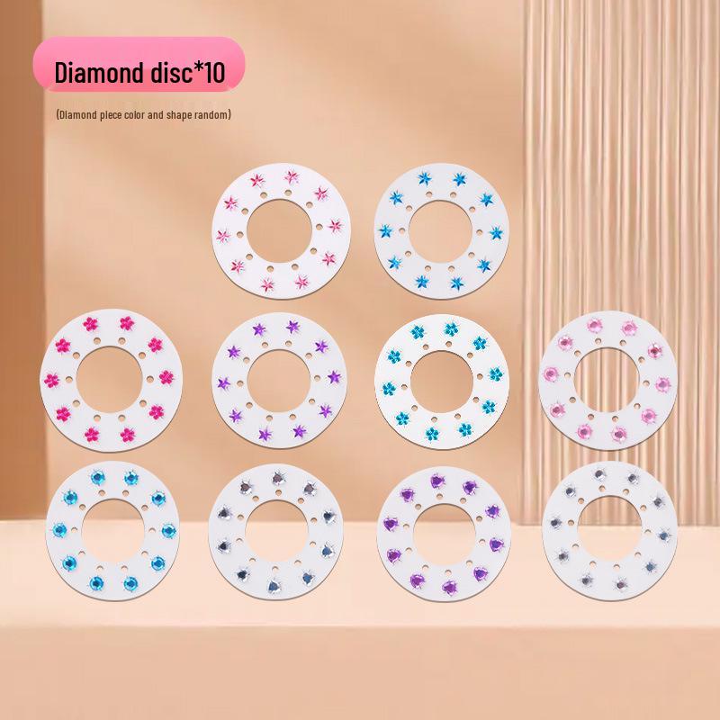 Cross-Border Rhinestone Hair Styling Toy for Girls' Pretend Play