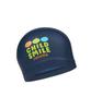 Lenomasuyeongbog Kids' Smile Face Pu Swim Cap Navy Ro-Rc2E055-Nv