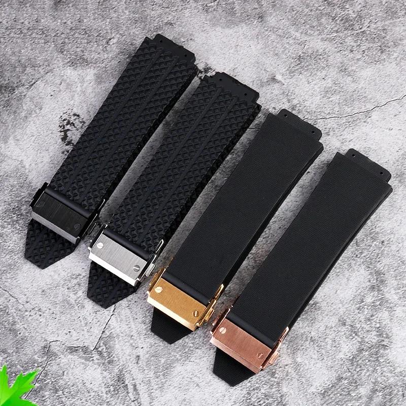 Armband für HUBLOT BIG BANG Silikon 26*19mm Wasserdicht Herren-Uhrenarmband Kette Uhr Zubehör Gummiarmband Armband