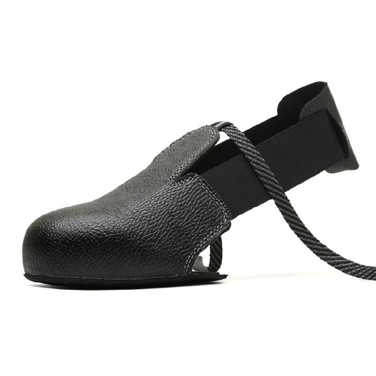Cubrezapatos de Seguridad con Correa Ajustable, Punteras de Acero Antiaplastastamiento, Cubrezapatos Protectores Antideslizantes para Hombres y Mujeres