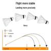 12-Piece Durable Goose Feather Wind-Resistant Badminton Shuttlecocks for Competition and Training