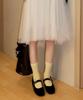 Seutyudiossagseutab Wool Silk Soft Rib Crew Socks