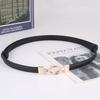 1Pc Adjustable Plutonium Leather Ladies Dress Accessories Slim Belts Thin Women Belt Belts Alloy Buckle  Female Waist