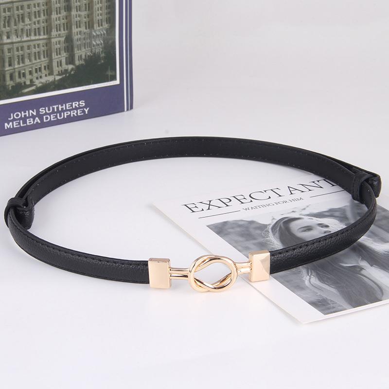 

1Pc Adjustable Plutonium Leather Ladies Dress Accessories Slim Belts Thin Women Belt Belts Alloy Buckle Female Waist
