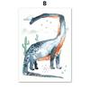 Cute Dinosaur Animals Triceratops Tyrannosaurus Minimalist Wall Art Canvas Painting Posters for Living Room Modern Home Decor