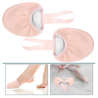 1Pair Elastic Band Ballet Dance Shoes Professional Half Toe Shoes for Yoga Ballroom Modern Size 39
