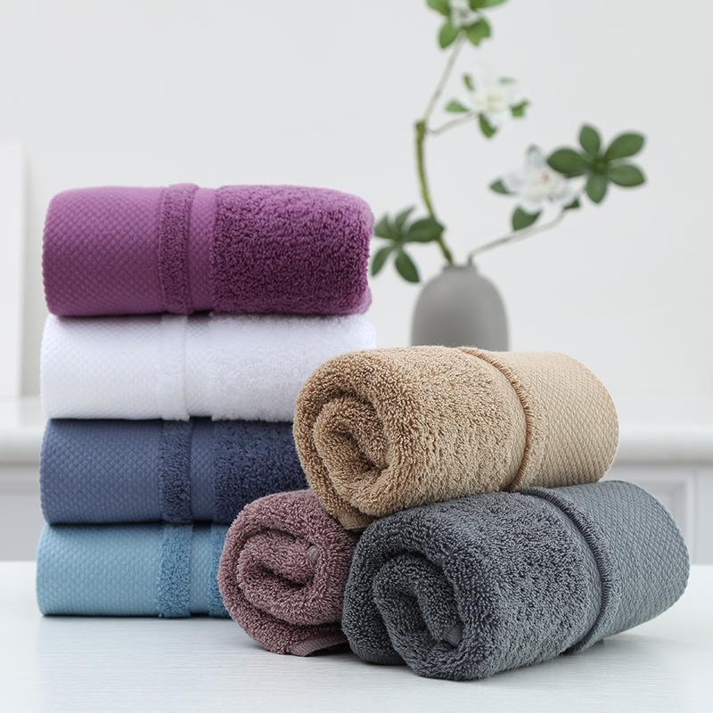 Cotton 16 Spiral Hair Platinum Forging Hotel Towel Bath Towel Plain Broken Gift Face Towel Beach Towel