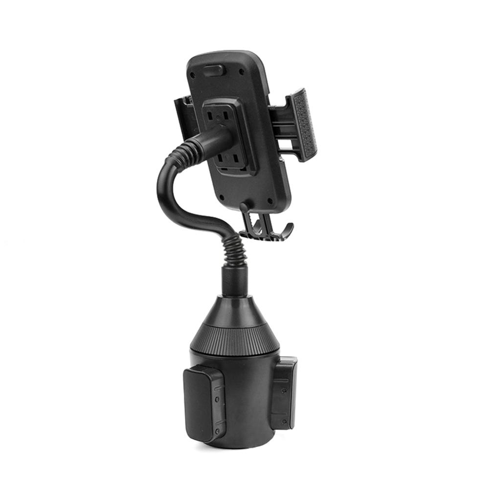 Adjustable Gooseneck Car Cup Holder Phone Mount for iPhone Samsung Galaxy Google and More Devices 360° Rotation