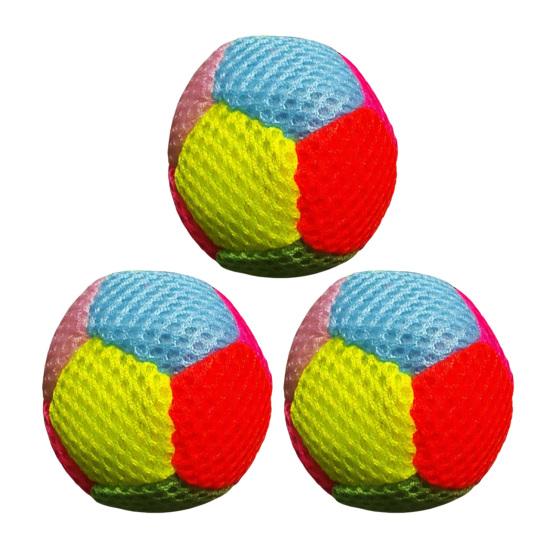 1/3/6/9Pcs Colorful Beanbag Handmade Foam Filled Throwing Ball Footbag Kids Adults Indoor Outdoor Courtyard Play Soft Kickball Toy