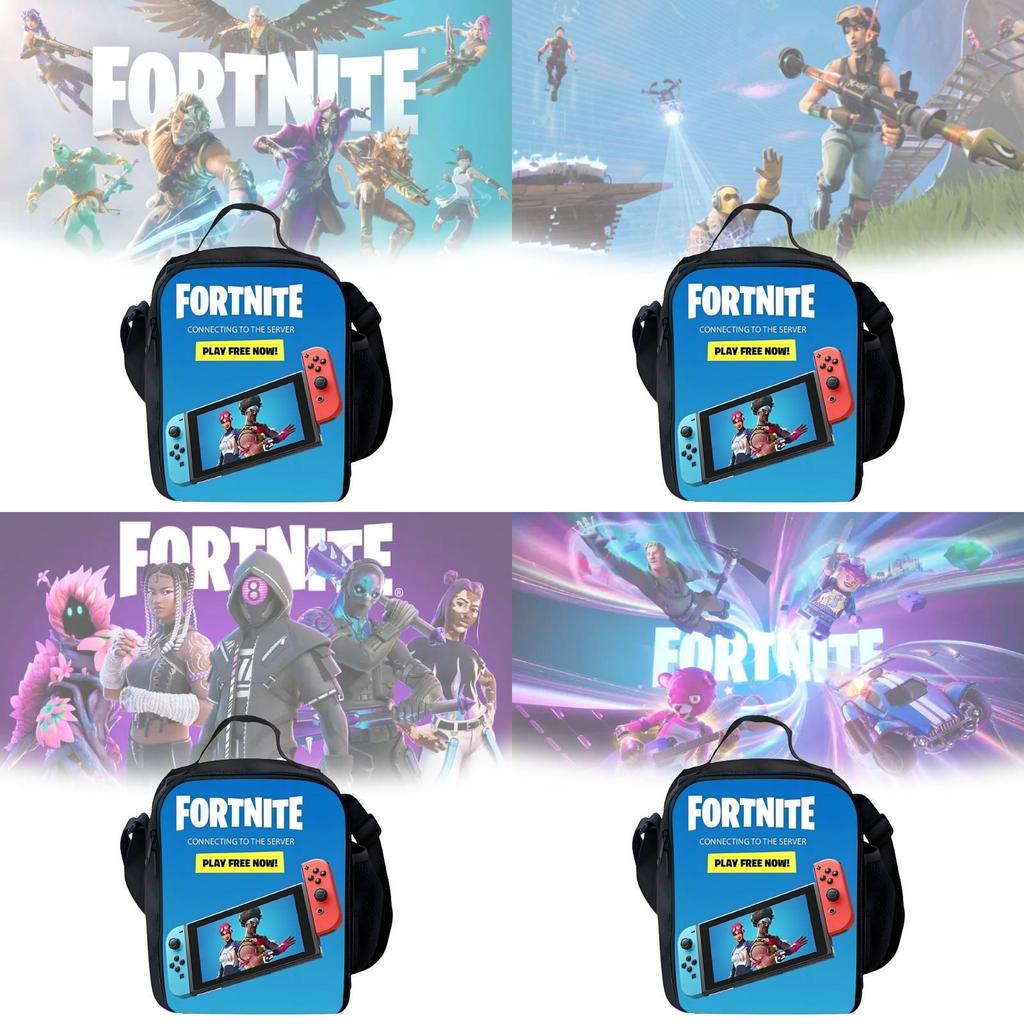 Fortnite School Backpack Set With Oxford Fabric For Middle Grade Students And Breathable Comfort