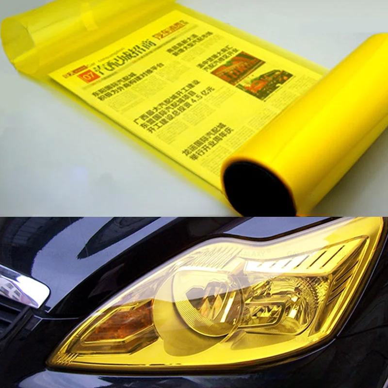 New Car Headlight Color Changing Film Glossy Transparent PVC Film Coloring Brake Light Sticker Car Taillight Color Changing Film