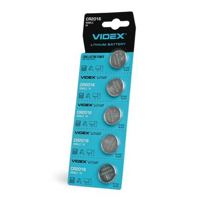 5 Pieces. Durable Strong Lithium Battery Set Videx Cr Cr2016 3V 80 Mah
