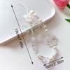 Pearl Love Mobile Phone Chain Beaded Mobile Phone Lanyard Short Portable Chain