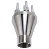 Column Fountain Nozzle Stainless Steel Center Straight Nozzle Water Spray Sprinkler for Landscape
