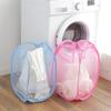 Folding Laundry Basket Mesh Laundry Dirty Sorting Basket Kids Toys Sundrie Home Storage Box Organizer